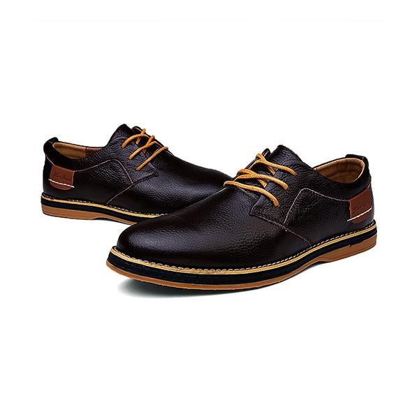 MEN'S CASUAL HAND-STITCHED LACE-UP DRESS SHOES 36734545S