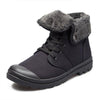 MEN'S CASUAL HIGH TOP PLUSH CANVAS COTTON BOOTS 32375295S