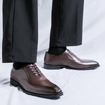 MEN'S POINTED BUSINESS DRESS LEATHER SHOES 99675238YL