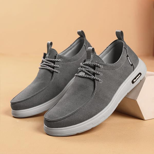 MEN'S VERSATILE SOFT-SOLED LACE-UP CASUAL CANVAS SHOES 82480151S