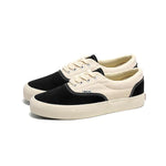 MEN'S LOW-TOP LACE-UP CONTRAST CANVAS SHOES 45148744S