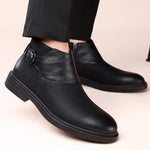 MEN'S CASUAL RETRO BELT BUCKLE BOOTIES 43610906S