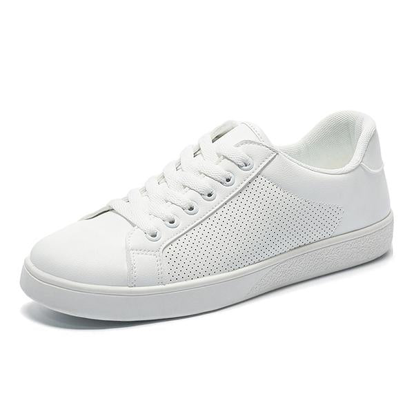 MEN'S BREATHABLE ALL-MATCH WHITE CASUAL SHOES 96714352S