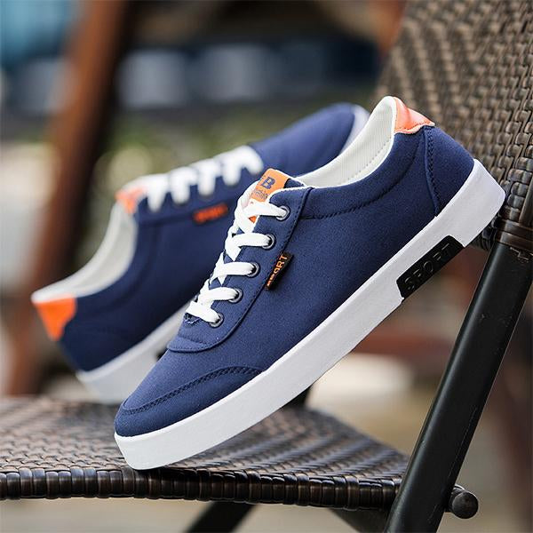 MEN'S LACE-UP SPORTS CASUAL CANVAS SHOES 57554781S