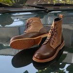 MEN'S RETRO STITCHING WORKWEAR STYLE LACE-UP BOOTS 81944525S