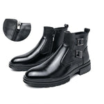 MEN'S POINTED FASHION CHELSEA ZIPPER BOOTS 94703997YL