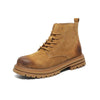 MEN'S SOLID COLOR LACE UP CASUAL BOOTS 38418686YL