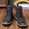 MEN'S SIDE ZIPPER RETRO LACE UP CASUAL BOOTS 59692301YL