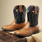 MEN'S RETRO EMBROIDERED STITCHING WESTERN BOOTS 12254712S