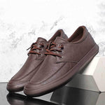 MEN'S CASUAL LACE UP LEATHER DRIVING SHOES 79987373S