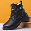 MEN'S CASUAL THICK SOLE HIGH TOP LACE UP BOOTS 46542741S