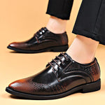 MEN'S BUSINESS CASUAL CROC PATTERN DRESS SHOES 87323924S