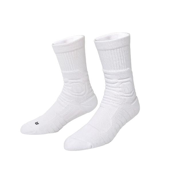 MEN'S SOLID COLOR THICK TOWEL BOTTOM SPORTS SOCKS 85949055YL