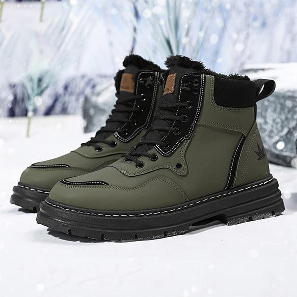 MEN'S WATERPROOF WINTER SNOW LACE UP BOOTS 57632253YL