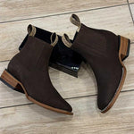 MEN'S RETRO SQUARE HEAD CHELSEA SHORT BOOTS 13987668YL