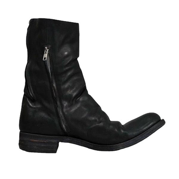 MEN'S ROUND TOE SIDE ZIPPER RETRO BOOTS 67162883YL