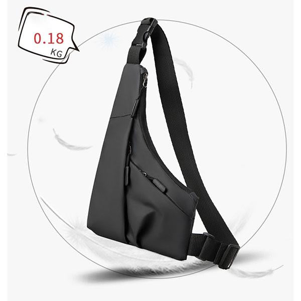 MEN'S ANTI-THEFT CLOSE FITTING TRIANGULAR CROSSBODY CASUAL CHEST BAG 07180740YL