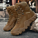 MEN'S THICK SOLE LACE-UP OUTDOOR BOOTS 32892551S