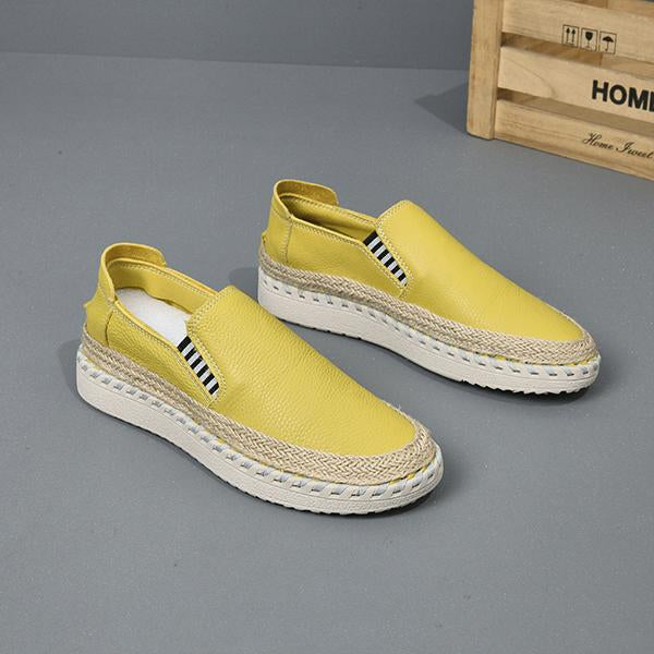 MEN'S HAND-SEWN CASUAL SLIP-ON ESPADRILLES 76798145S