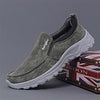 MEN'S DISTRESSED SLIP-ON ELASTIC CANVAS SHOES 76195979S