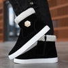 MEN'S FASHION PLUSH SIDE ZIPPER ANKLE SNOW BOOTS 03174802S