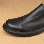 MEN'S STYLISH SHALLOW MOUTH LOAFER LEATHER SHOES 30100991YL