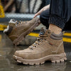 MEN'S CASUAL FLEECE THICK-SOLED WORK BOOTS 20507590S