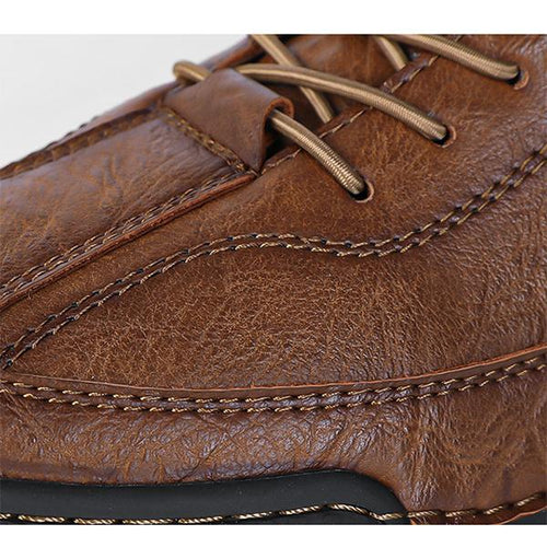 MEN'S RETRO BREATHABLE CASUAL LEATHER SHOES 06102419YL