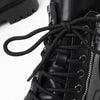 MEN'S FASHION THICK SOLE SIDE ZIPPER LACE-UP BOOTS 82155502S