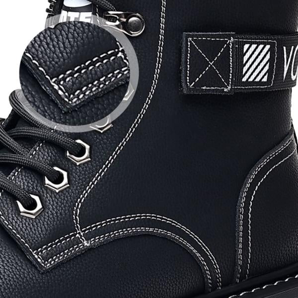 MEN'S CASUAL THICK SOLE HIGH TOP LACE UP BOOTS 46542741S