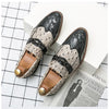 MEN'S RETRO CROCODILE PATTERN DESIGN CASUAL LEATHER SHOES 43307053YL