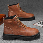 MEN'S ROUND TOE RETRO CASUAL LACE UP BOOTS 30874284YL