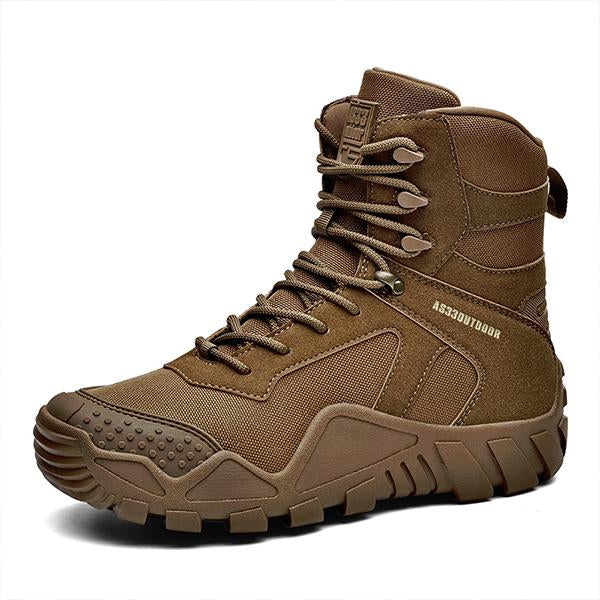 MEN'S THICK SOLE LACE-UP OUTDOOR BOOTS 32892551S