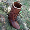 MEN'S RETRO MEDIEVAL STYLE POINTED WESTERN BOOTS 88417328YL