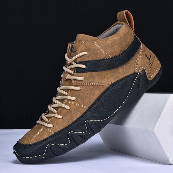 MEN'S CASUAL CONTRAST COLOR LACE-UP SNEAKERS 00305851S