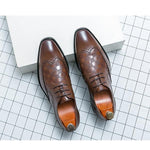 MEN'S LACE UP BUSINESS DRESS WEDDING SHOES 05924714YL