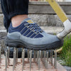 MEN'S ANTI-SMASH BREATHABLE MESH STEEL TOE SAFETY SHOES 00419657S