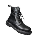 MEN'S BLACK LACE UP BIKER BOOTS 33959955YL