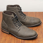 MEN'S CASUAL RETRO LACE UP WORK BOOTS 82931245YL