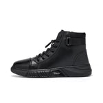 MEN'S LACE UP CASUAL LEATHER BOOTS 64481919YL