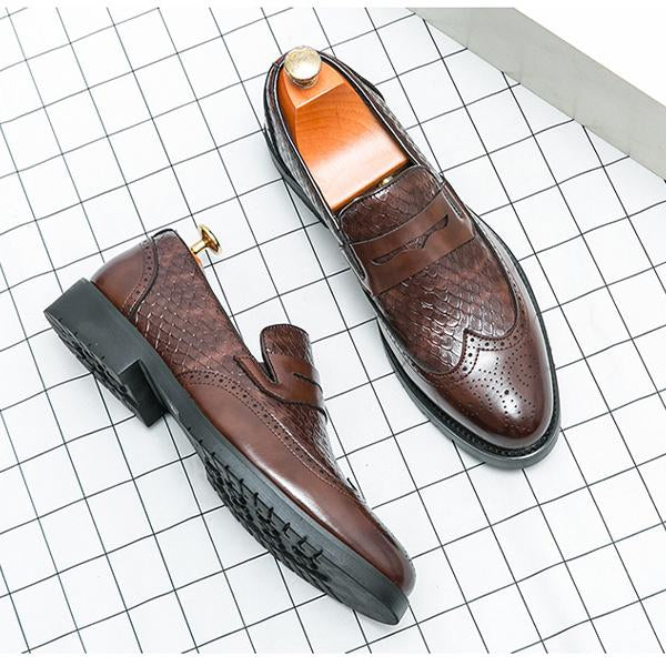 MEN'S RETRO BUSINESS LEATHER SHOES 98205971YL