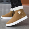 MEN'S FASHION PLUSH SIDE ZIPPER ANKLE SNOW BOOTS 03174802S