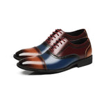 Men's Brogue Colorblock Carved Groom Shoes 54036752S