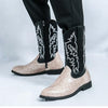 MEN'S RETRO EMBROIDERED KNIGHT BOOTS 69802405YL