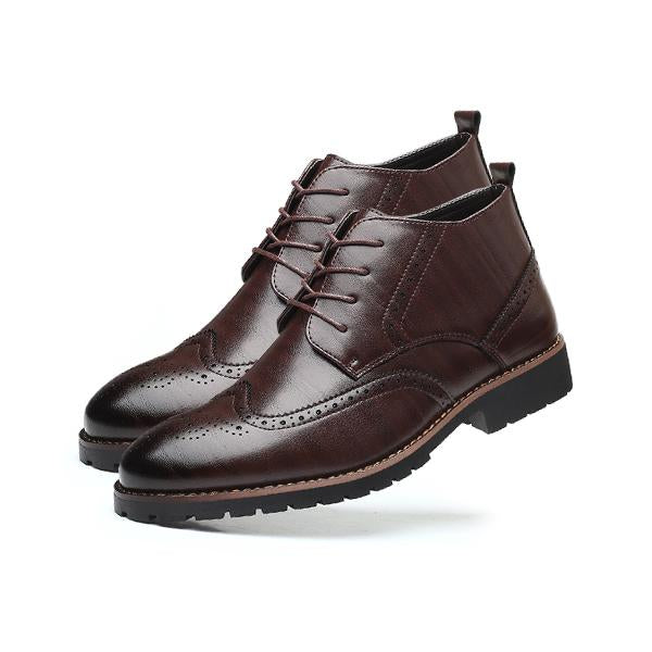 MEN'S VINTAGE BROGUE LACE-UP ANKLE BOOTS 20105136S