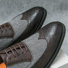 MEN'S LACE UP VINTAGE LEATHER SHOES 47253969YL