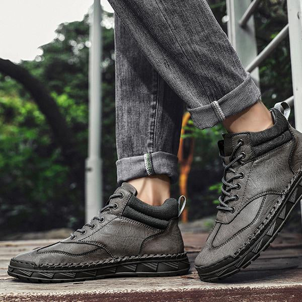 MEN'S RETRO LACE UP HIGH TOP SNEAKERS 87089315YL