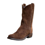 MEN'S RETRO SOLID COLOR SUEDE LEATHER BOOTS 92034726YL