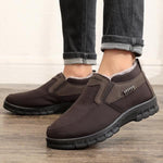 MEN'S CASUAL WARM PLUSH SLIP-ON COTTON SHOES 28175313S