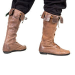 MEN'S RETRO MEDIEVAL LACE-UP CUFFED BOOTS 45332290S